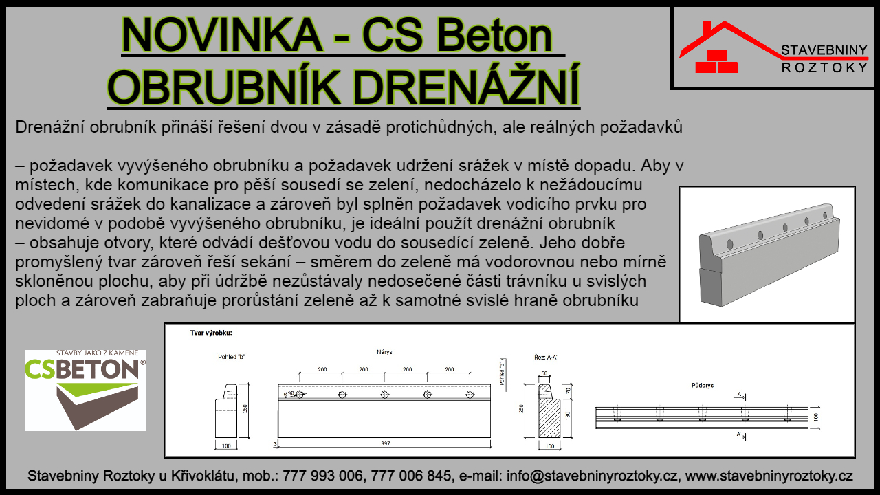 Novinka CS Beton Soloblok Colormix Noarblanc